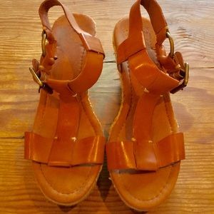 4/$30 Lucky 🍀 Brand Leather Platform Wedges